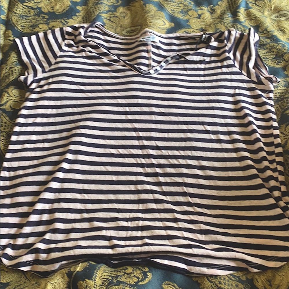 Black and white blouse